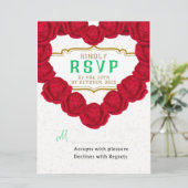 RSVP-Karten für Hochzeiten (Stehend Vorderseite)
