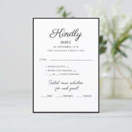 RSVP Karten für Hochzeiten.