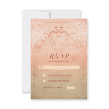 RSVP-Karten für Hochzeiten am Meer
