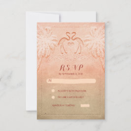 RSVP-Karten für Hochzeiten am Meer RSVP Karte