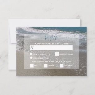 RSVP-Karten für Hochzeiten am Meer RSVP Karte