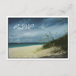 RSVP-Karten für Hochzeiten am Strand RSVP Karte