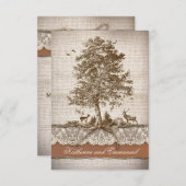 RSVP-Karten für Hochzeiten auf rustikalem Land RSVP Karte (Vorne/Hinten)