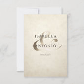 RSVP-Karten für Hochzeiten | Champagne Ivy Collect RSVP Karte (Rückseite)