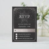 RSVP-Karten für Hochzeiten der Gewerkschaft Celest RSVP Karte (Stehend Vorderseite)