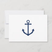 RSVP-Karten für Hochzeiten der Nautischen Marine Einladung (Vorderseite)