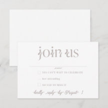 RSVP-Karten für Hochzeiten
