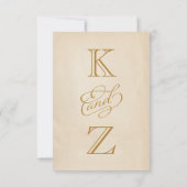 RSVP-Karten für Hochzeiten | Illuminierte Gartensa RSVP Karte (Rückseite)