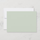 RSVP-Karten für Hochzeiten Minimalistische Kalligr Mitteilungskarte (Rückseite)