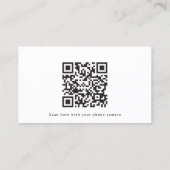 RSVP-Karten für Hochzeiten mit schwarzem und weiße Visitenkarte (Rückseite)