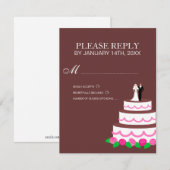 RSVP-Karten für Hochzeiten oder Antwortkarten RSVP Karte (Vorne/Hinten)