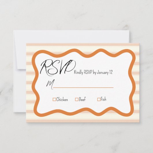 RSVP-Karten für Hochzeiten RSVP Karte (Vorderseite)