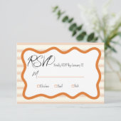 RSVP-Karten für Hochzeiten RSVP Karte (Stehend Vorderseite)