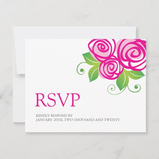 RSVP-Karten für Hochzeiten RSVP Karte (Vorderseite)