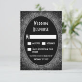 RSVP-Karten für Hochzeiten und Hochzeitsfeiern RSVP Karte (Stehend Vorderseite)