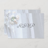 RSVP-Karten für Hochzeiten, Vintage Spitze RSVP Karte (Vorne/Hinten)