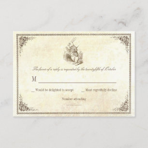RSVP-Karten für Hochzeiten von Alicen im Wunderlan RSVP Karte