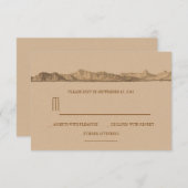 RSVP-Karten für Hochzeiten von Bergen RSVP Karte (Vorne/Hinten)