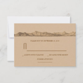RSVP-Karten für Hochzeiten von Bergen RSVP Karte