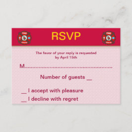 RSVP-Karten für Hochzeiten von EMT-Feuerwehren RSVP Karte