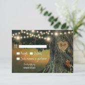 RSVP-Karten für Hochzeiten von Großvater-Eiche RSVP Karte (Stehend Vorderseite)