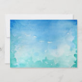 RSVP-Karten für Hochzeiten von Meeresschildkröten  Einladung (Rückseite)