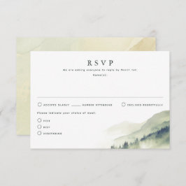 RSVP-Karten für Hochzeiten von Natur RSVP Karte