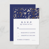 RSVP-Karten für Hochzeiten von Schiffen und Gold C RSVP Karte (Vorne/Hinten)