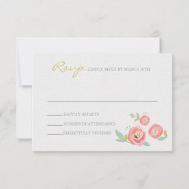 RSVP-Karten für Hochzeiten von Wasserfarben RSVP Karte