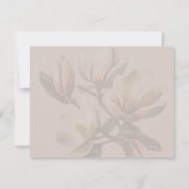 RSVP-Karten für Hochzeitspaare in SüdMagnolien Blu Einladung (Rückseite)