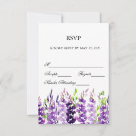RSVP-Karten für lila Hochzeiten RSVP Karte