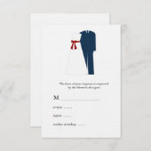 RSVP-Karten für militärische Hochzeiten RSVP Karte (Vorne/Hinten)