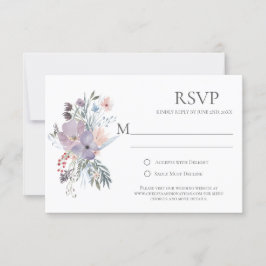 RSVP-Karten für Misty Fields-Kalligrafie RSVP Karte