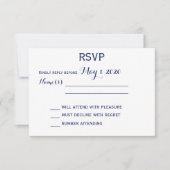 RSVP-Karten für Mit Monogramm Hochzeiten RSVP Karte (Vorderseite)