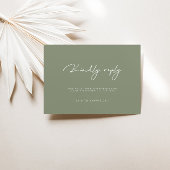 RSVP-Karten für moderne Magazine Green Wedding Einladung