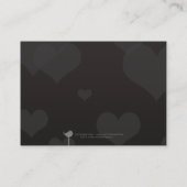 RSVP-Karten für niedliche Rot- und Schwarzliebvoge Begleitkarte (Rückseite)