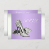 RSVP-Karten für Party mit hohen Absätzen RSVP Karte (Vorne/Hinten)