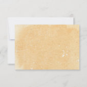 RSVP-Karten für Sand und Seashells/Beach Wedding RSVP Karte (Rückseite)