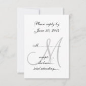 RSVP-Karten für Square Einladungen (Rückseite)