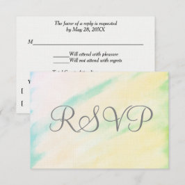 RSVP-Karten für tropische Wasserfarben RSVP Karte