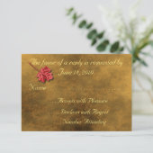 RSVP-Karten im Herbst RSVP Karte (Stehend Vorderseite)