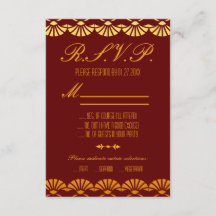 RSVP-Karten im Stil eines Deco-Stils nach Kundenwu