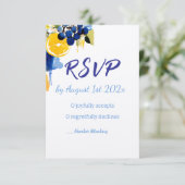 RSVP Karten "La Dolce Vita" (Stehend Vorderseite)