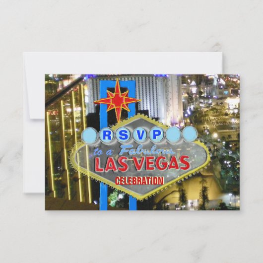 RSVP-Karten Las Vegas Special Event RSVP Karte (Vorderseite)