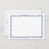 RSVP-Karten mit handgezeichnetem Ribbon-Französisc RSVP Karte (Rückseite)