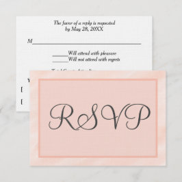 RSVP-Karten mit weichem Pinselstrich RSVP Karte