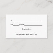 RSVP-KARTEN: PENCIL: HERZ BEGLEITKARTE (Rückseite)