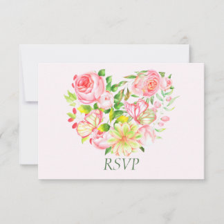 RSVP-Karten von Rose Sweetheart RSVP Karte