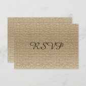 RSVP-Karten zum 50. Hochzeitstag, Gold RSVP Karte (Vorne/Hinten)
