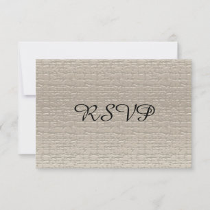 RSVP-Karten zum Hochzeitstag, Silber RSVP Karte